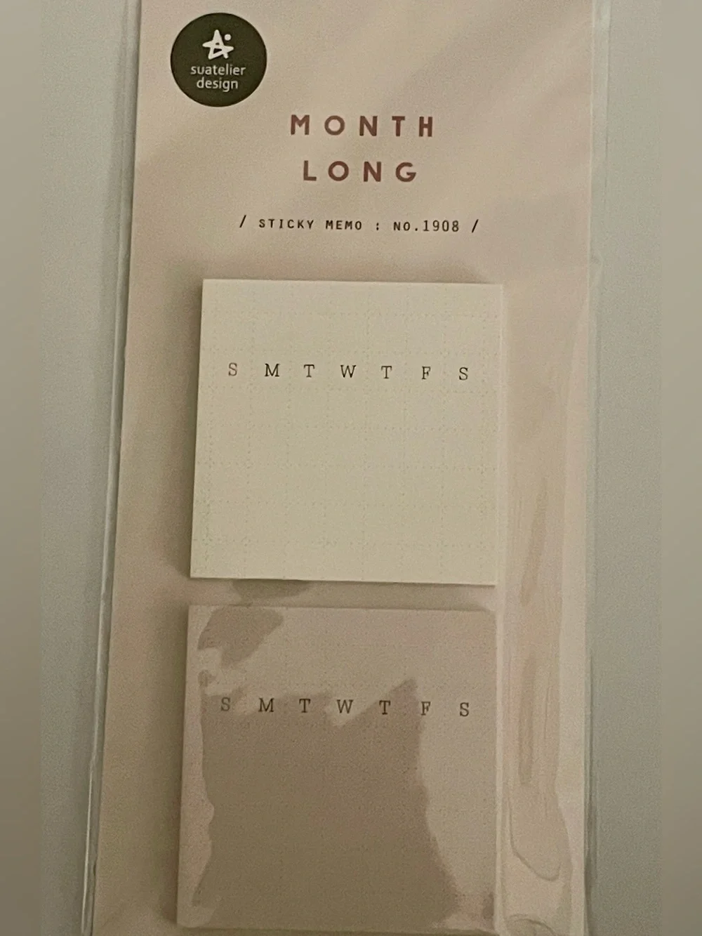 Monthly & Daily Plan Sticky Notes by Suatelier Design